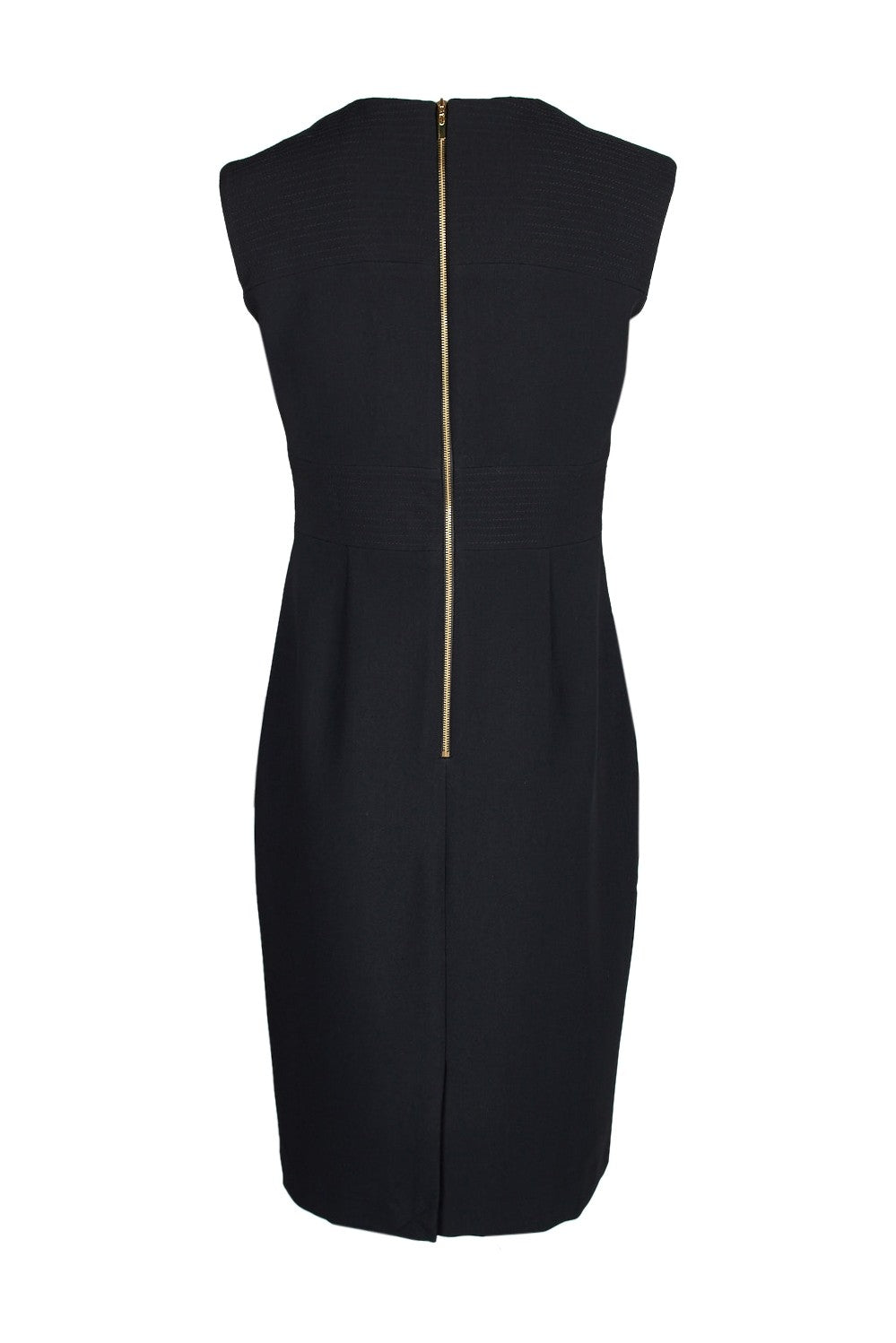 Cutout Front Sleeveless Bodycon Zipper Back Solid Crepe Dress –  KimsKlosetKCL