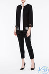 Lattice Hem Ponte Jacket - KimsKlosetKCL