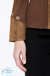 Faux Suede Knit Jacket - KimsKlosetKCL