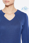 Textured Panel Knit Dress - KimsKlosetKCL