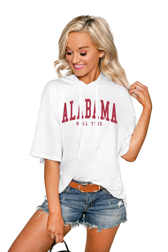 ALABAMA CRIMSON TIDE "EASY COME, EASY GO" SHORT SLEEVE FRENCH TERRY PULLOVER