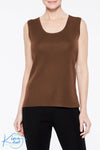 Long Scoop Neck Knit Tank - KimsKlosetKCL