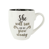 Ceramic Mug | Not Grow Weary - KimsKlosetKCL