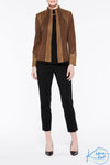 Faux Suede Knit Jacket - KimsKlosetKCL