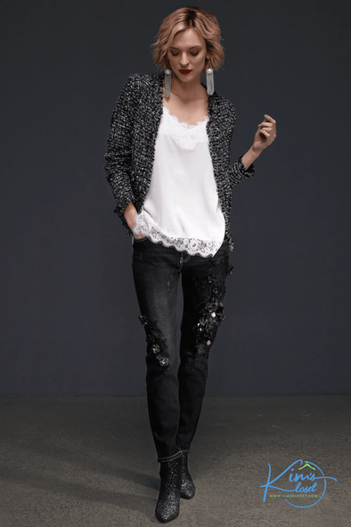 Black Embellished Jean - KimsKlosetKCL