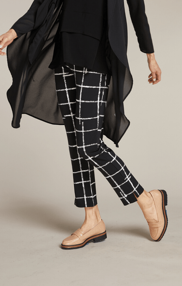 Sympli Crosshatch Narrow Pant Midi - KimsKlosetKCL