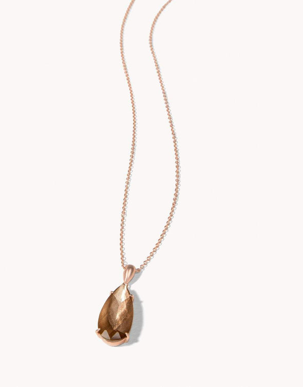 Mermaid Glass Petite Dewdrop Slide Necklace 28" - KimsKlosetKCL