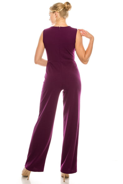 Sleeveless Jumpsuit with a Chic Pleated Ruffle Detail – KimsKlosetKCL