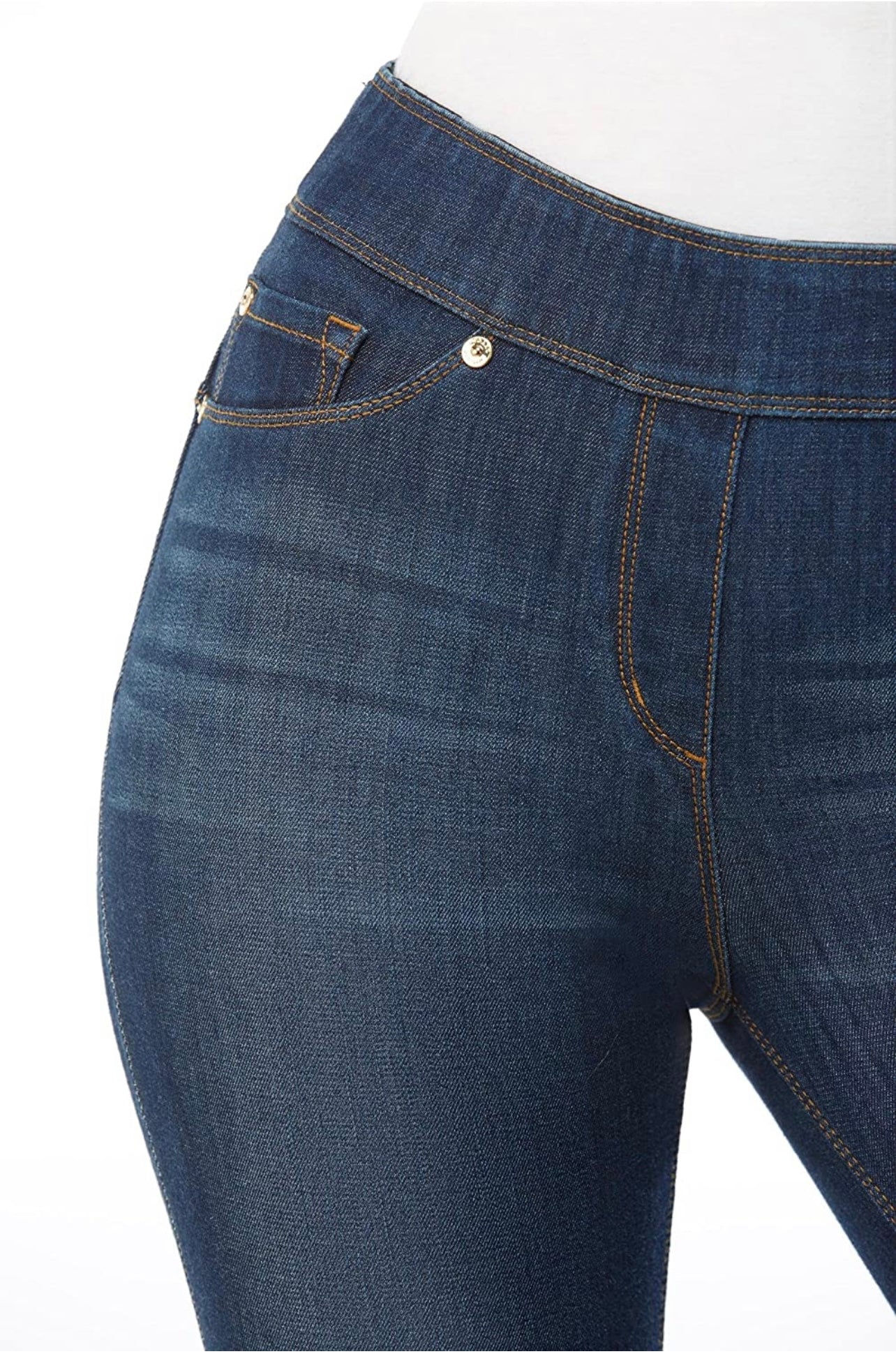 SLIM DENIM ANKLE LENGTH PANTS – KimsKlosetKCL