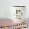 Ceramic Mug | Not Grow Weary - KimsKlosetKCL