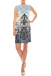 Paisley Print Textured Shift Dress - KimsKlosetKCL